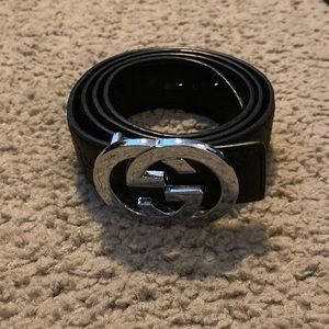 Black Gucci Belt